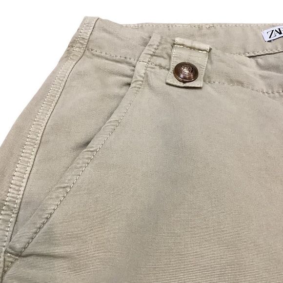 NWT Zara Cargo Khaki Pants Sz M - Picture 7 of 15